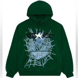Sp5der hoodie 
Small
Hunter Green